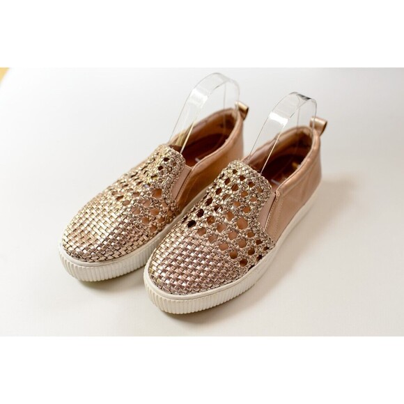 Halogen Baylee Slip-On Rose Gold Woven Platform Sneakers Size 8.5 - Picture 1 of 10